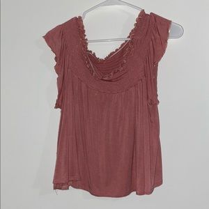 Pink Off the Shoulder top